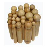 Set of Round Head Punches, Wooden 24 Pieces