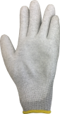 H-Plus Handschuhe Stoff / Handfläche gummiert antistatisch