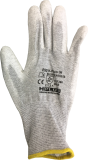 H-Plus Handschuhe Stoff / Handfläche gummiert antistatisch