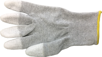 H-Plus Handschuhe Stoff / Fingerspitzen gummiert antistatisch