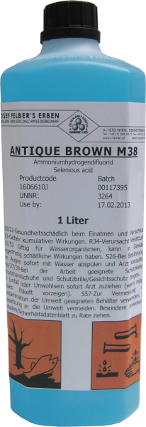 Antikbraun M-38 - Braunbeize für Buntmetalle, Konzentrat